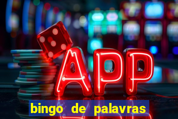 bingo de palavras cha de bebe